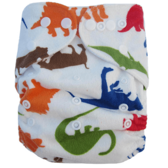Minky Dinosaur Modern Cloth Nappies