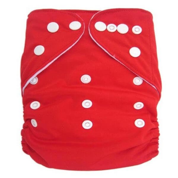 Red Solid Colour Modern Cloth Nappies