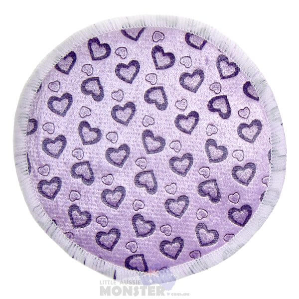 Bamboo Breast Pad Purple Hearts