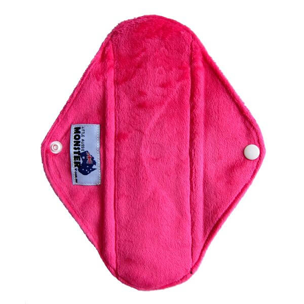 sanitary pad regular minky pink open