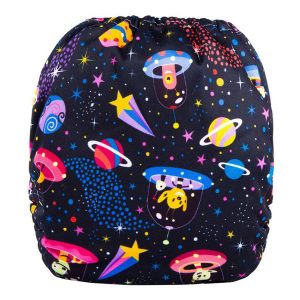 Space Aliens Cloth Nappy Back