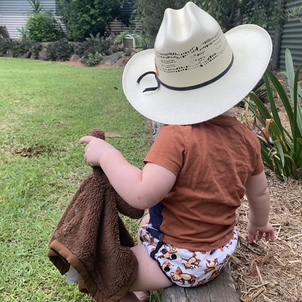 Toddler Monkey Training Pants Cowboy Hat