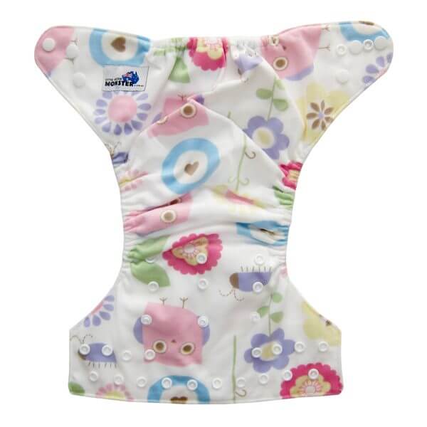 Flowers Owls Cloth Nappy