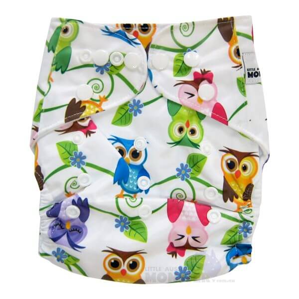 Colourful Owls Modern Cloth Nappies