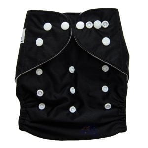 Black Solid Colour Modern Cloth Nappies