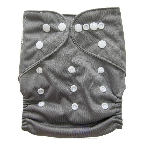 Grey Solid Colour Modern Cloth Nappies