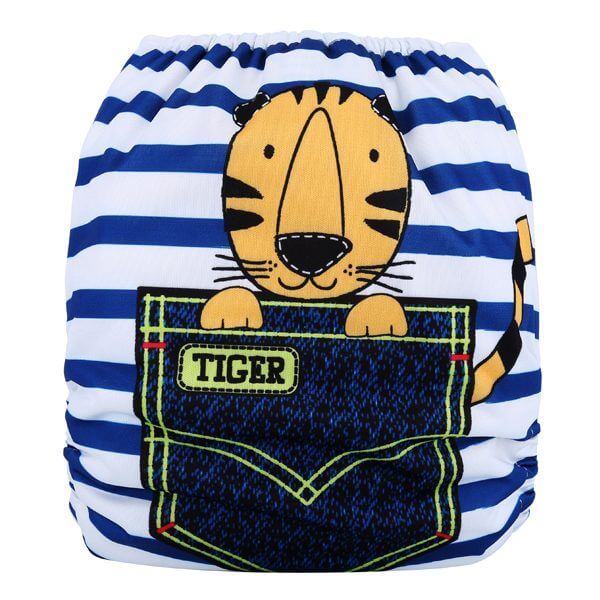 Pocket Tiger Stripes Cloth Nappy