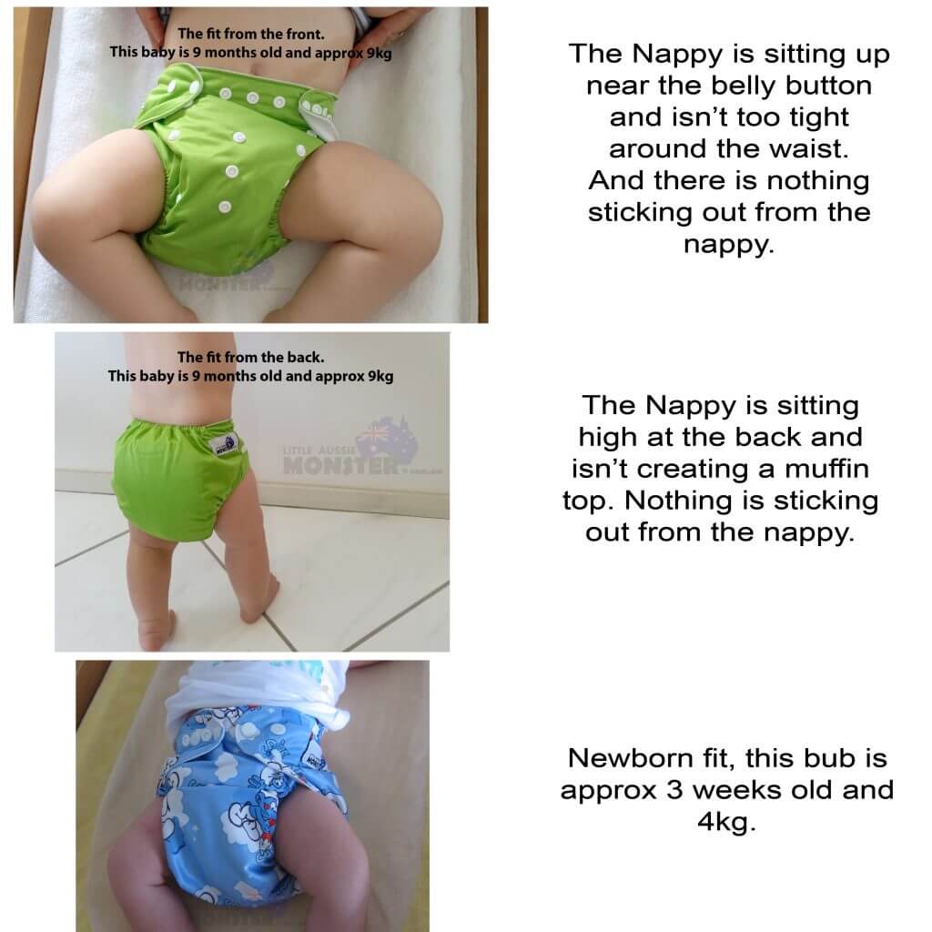 Cloth Diaper Nappy Fit Newborn and Toddler