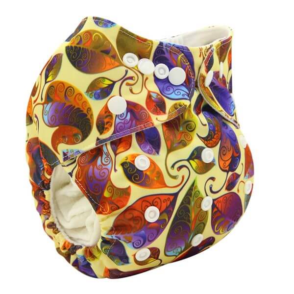 Autumn Leaves Modern Cloth Nappy