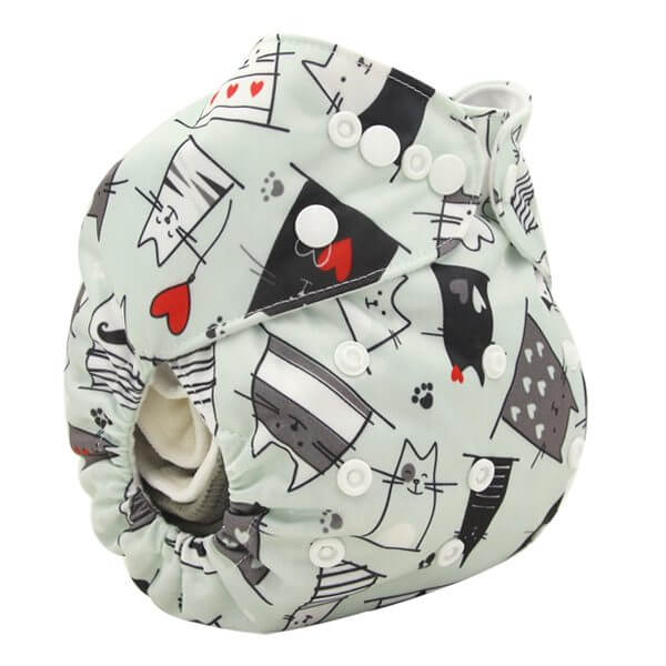 Cool Cats Modern Cloth Nappy
