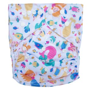 Junior XL cloth nappy Pretty Mermaid