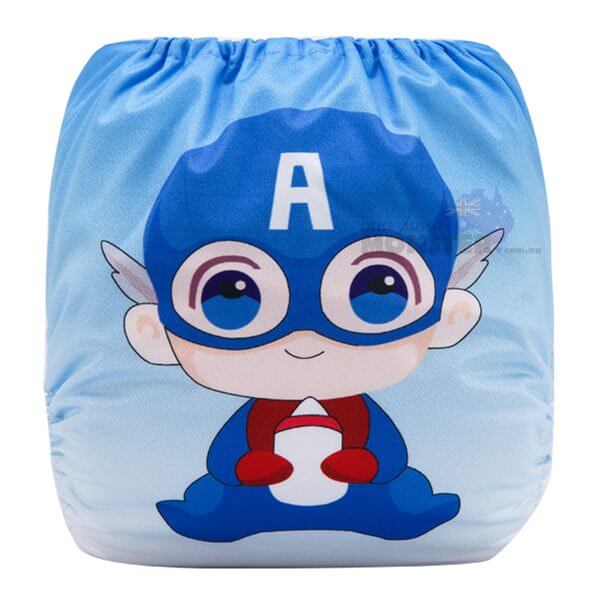 Cute Captain America Modern Cloth Diaper