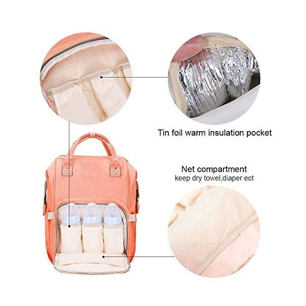 Nappy Bag Backpack Front Open