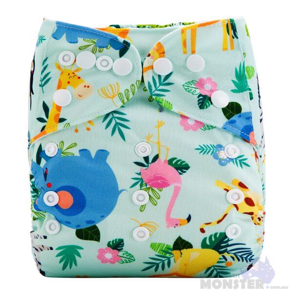 African Utopia Modern Cloth Nappy Front