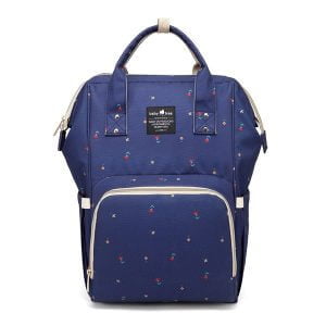 Blue Flowers Nappy Bag Backpack