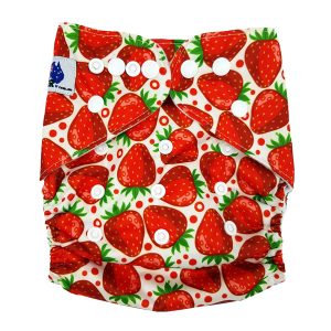 Sweet Strawberries Cloth Nappy Front