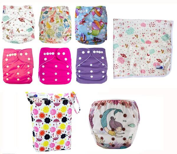 Summer Pack Cloth Nappies Girl
