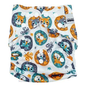 Tropical Lion Modern Cloth Nappy Front