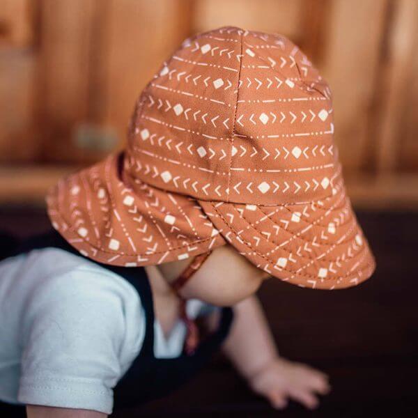 Archie Baby Flap Hat Side