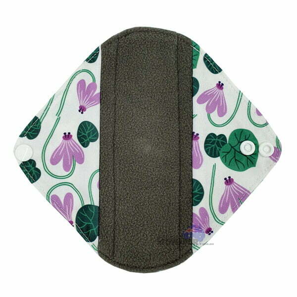 Sanitary Pad Liner Purple Water Lily Front