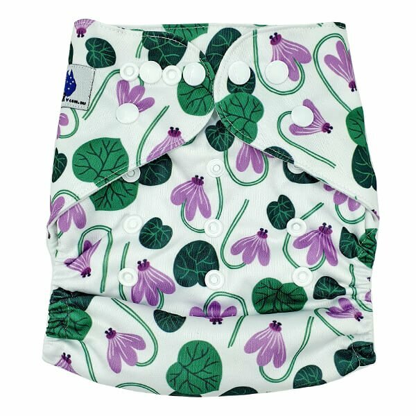 Lily Pad Modern Cloth Nappy Front
