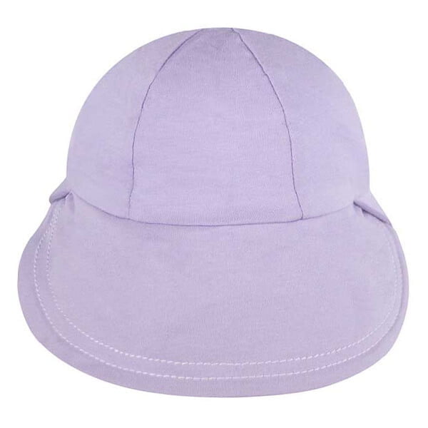 Lilac Baby Flap Hat Back