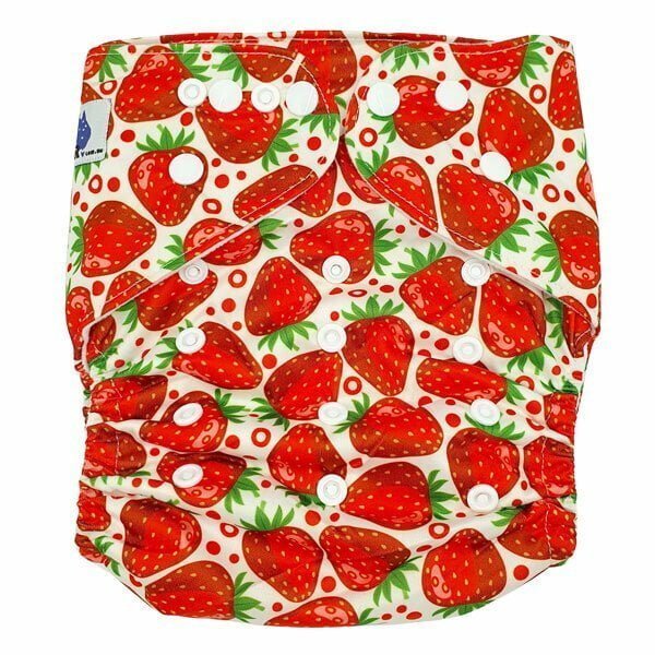 Strawberries XL Toddler Cloth Nappy Front