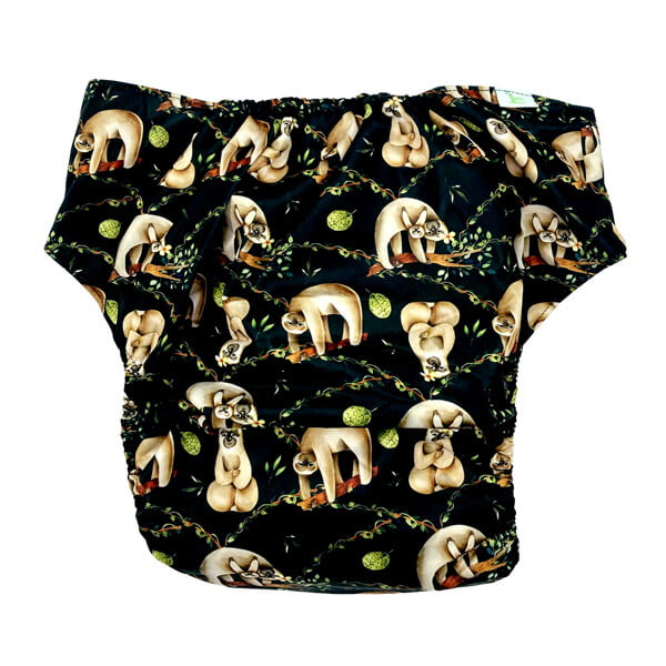 Adult Cloth Nappy Chill Sloth Back