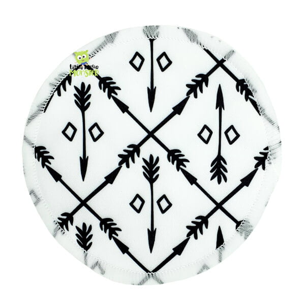 Breast Pads Black + White Front 1