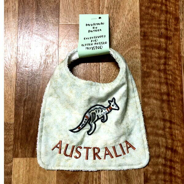 Australia Embroidered Feeding Bib