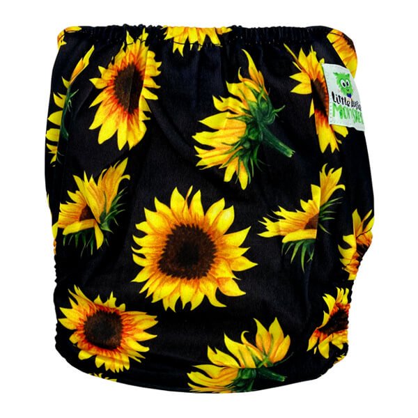 Sunflowers XL Junior Cloth Nappy Back