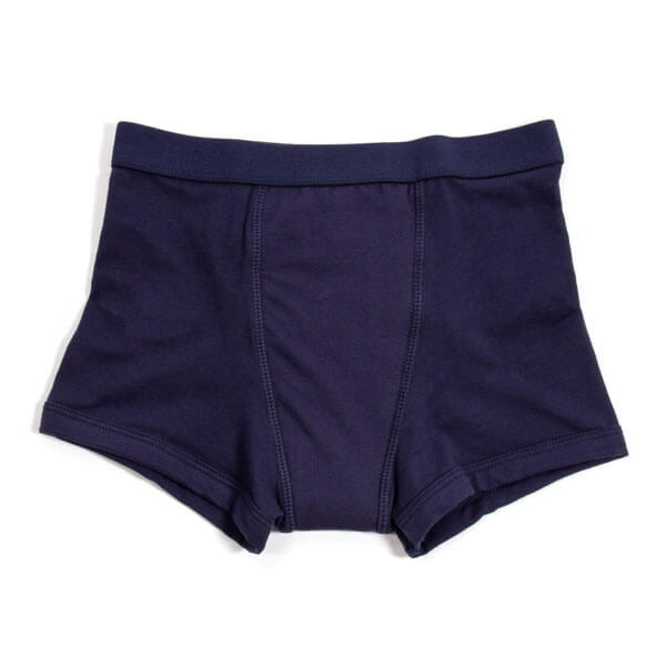 Kids Incontinence Boxer Navy Front