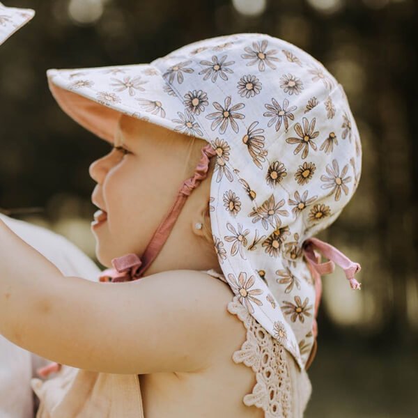 Baby Reversible Flap Hat Paige Model Side