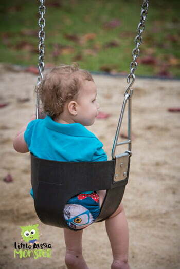Toddler cloth nappy swing