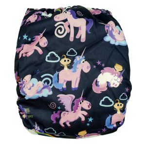 Baby Unicorn Cloth Nappy Back