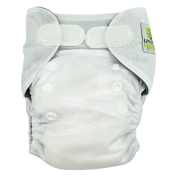 Prem Newborn Cloth Nappy White Front