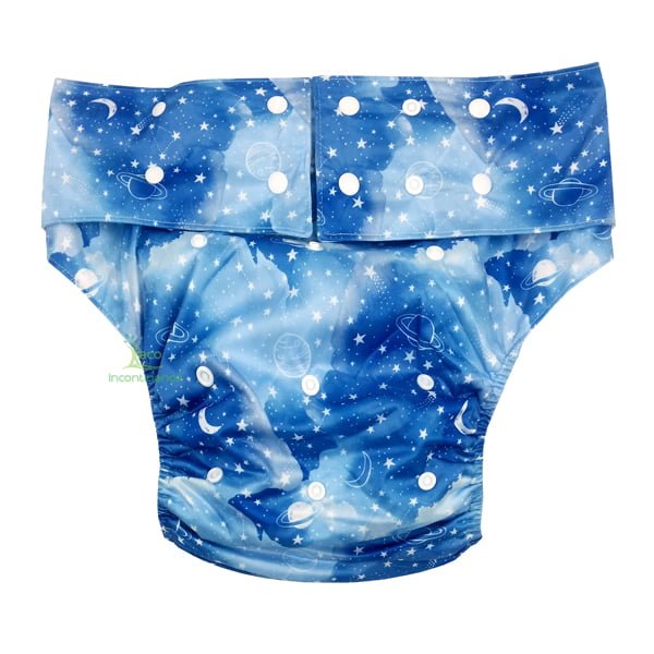 Adult Nappy Blue Galaxy Front