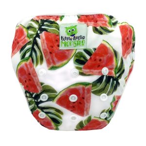 Watermelon Slices Swim Nappy Front