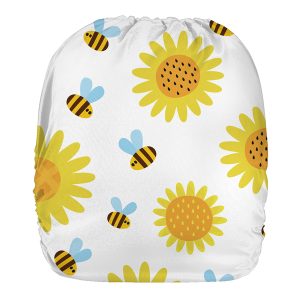 Prem Newborn Cloth Nappy Sunflowers bee