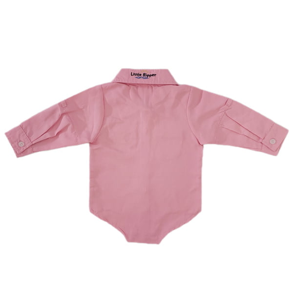 Baby Fishing Shirt Pink Back