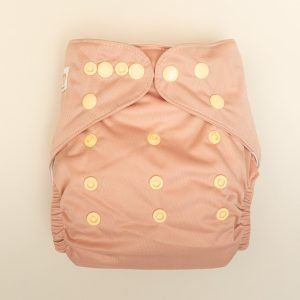 Dusty Rose solid colour cloth nappy